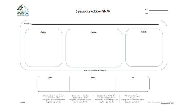 Gr 2 Operations Addition (French)