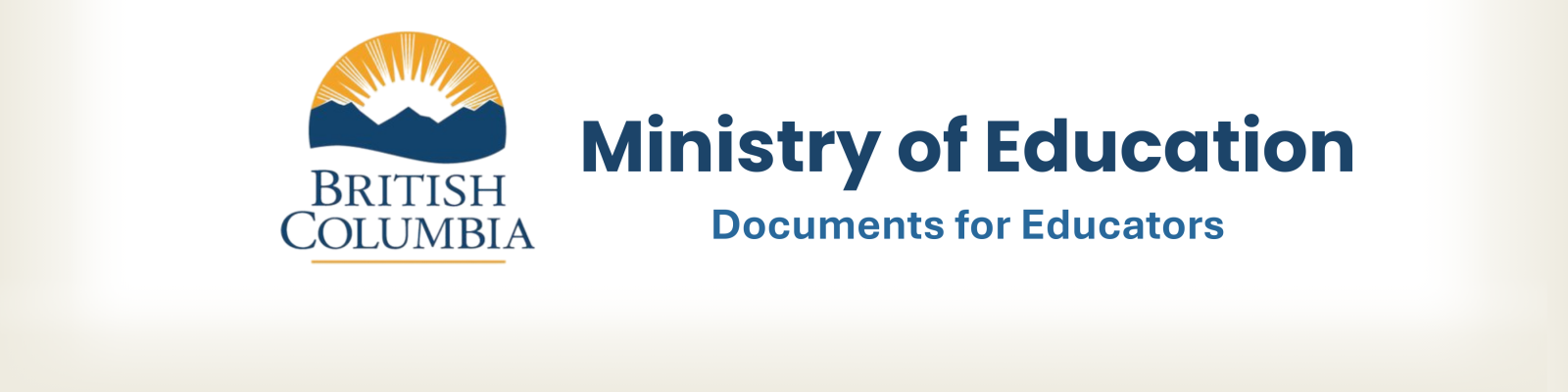 Ministry of Education - Header
