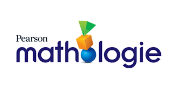 A logo of Pearson Mathologie (French)