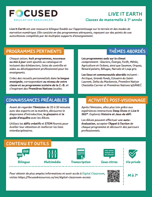 Live It Earth French Guide.