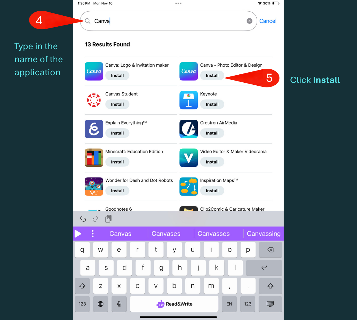 iPad Self Serve Install